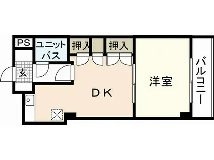 グレース天満町(1LDK/3階)の間取り写真