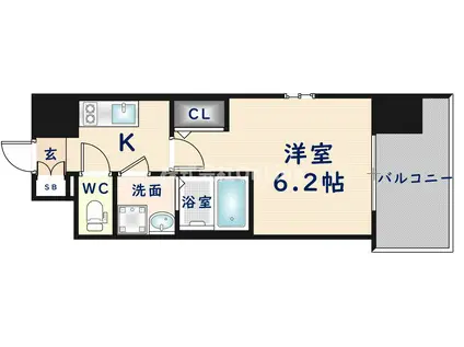 インザライフ大阪イースト RESIDENCE(1K/5階)の間取り写真