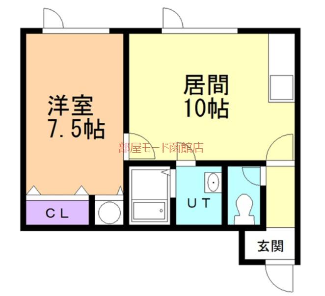 エクレールI(1LDK/2階)の間取り写真