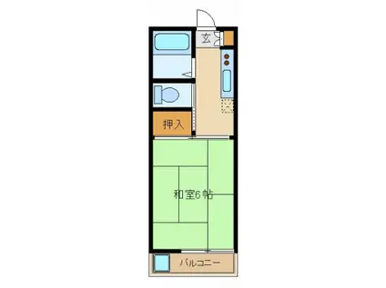 メゾン東大泉(1K/1階)の間取り写真