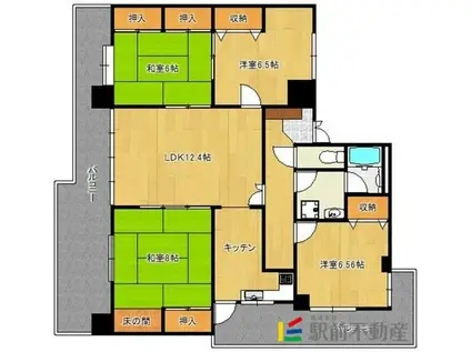 グランドシャルマン(4LDK/6階)の間取り写真