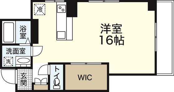 鷹野橋マンション(ワンルーム/7階)の間取り写真