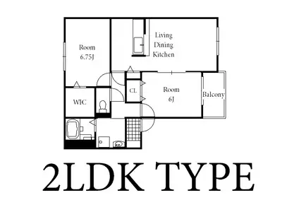 BELLE LEAD A・B(2LDK/1階)の間取り写真