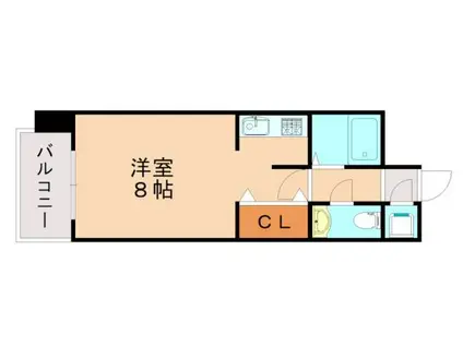 エステートモア高宮セゾン(1K/7階)の間取り写真