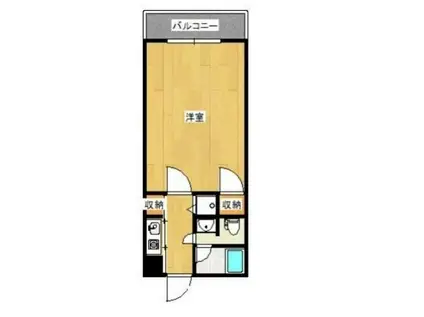 ローズガーデン(1K/1階)の間取り写真