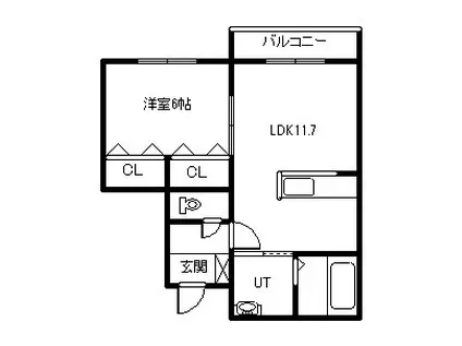 PREMIERE 1ST(1LDK/4階)の間取り写真