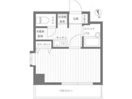 プレール上池袋(1K/3階)の間取り写真