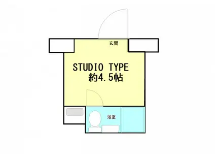 JSBレジデンス&オフィス日本橋(ワンルーム/6階)の間取り写真