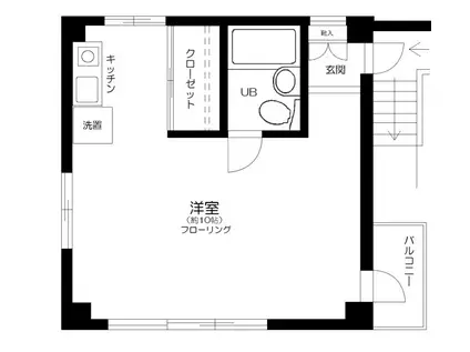 RESIDENCE EXCEED(ワンルーム/2階)の間取り写真