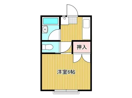 プリミエール1号館(1K/2階)の間取り写真