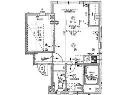 LAND BLUE(1LDK/1階)の間取り写真