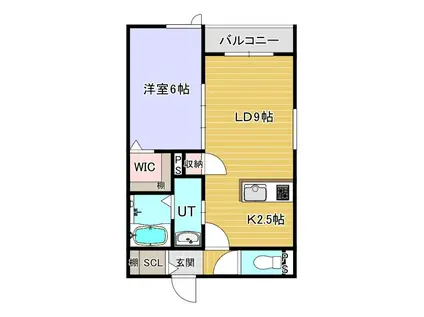 MODENATO TRE(1LDK/3階)の間取り写真