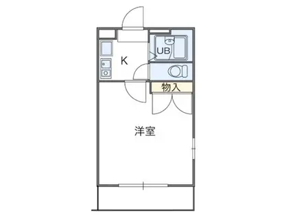 MITOII(1K/2階)の間取り写真