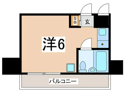 ライオンズマンション伊勢佐木町西第2(ワンルーム/3階)の間取り写真