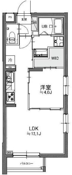 TASUKI RICHESSE洗足(1LDK/2階)の間取り写真