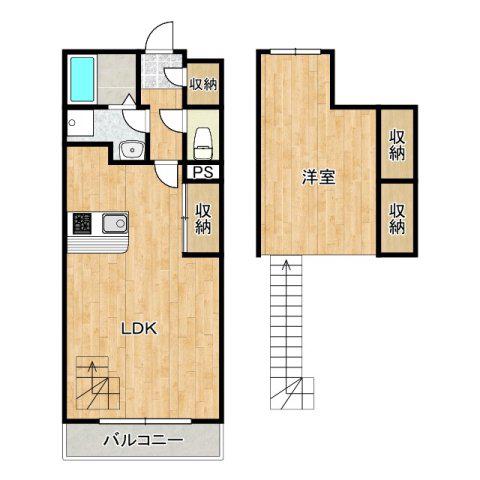 レジェンド―ル心斎橋イースト(1LDK/4階)の間取り写真