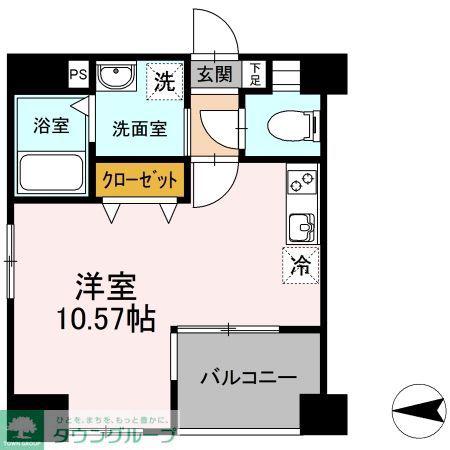 GRANDUKE東別院CREA(ワンルーム/2階)の間取り写真