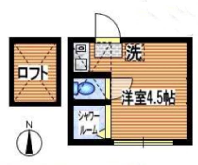 フェリスオーブ(ワンルーム/2階)の間取り写真