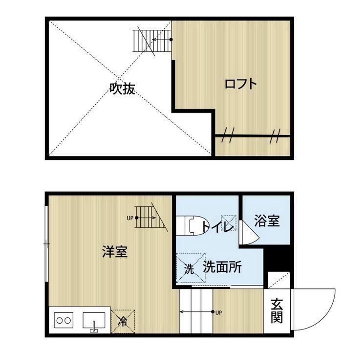 グローレ小岩(ワンルーム/2階)の間取り写真
