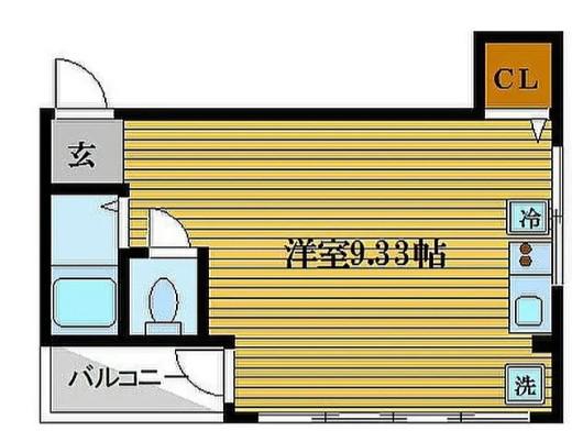 フルーレ小茂根(ワンルーム/2階)の間取り写真