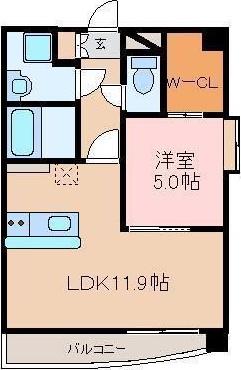 アストレア久和(1LDK/3階)の間取り写真