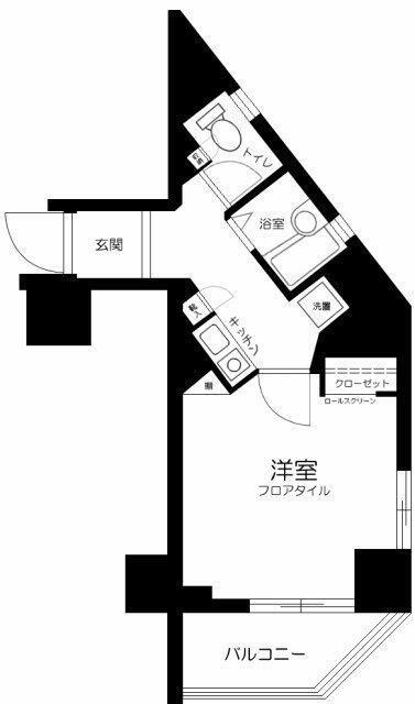 OLIO九段下(1K/12階)の間取り写真
