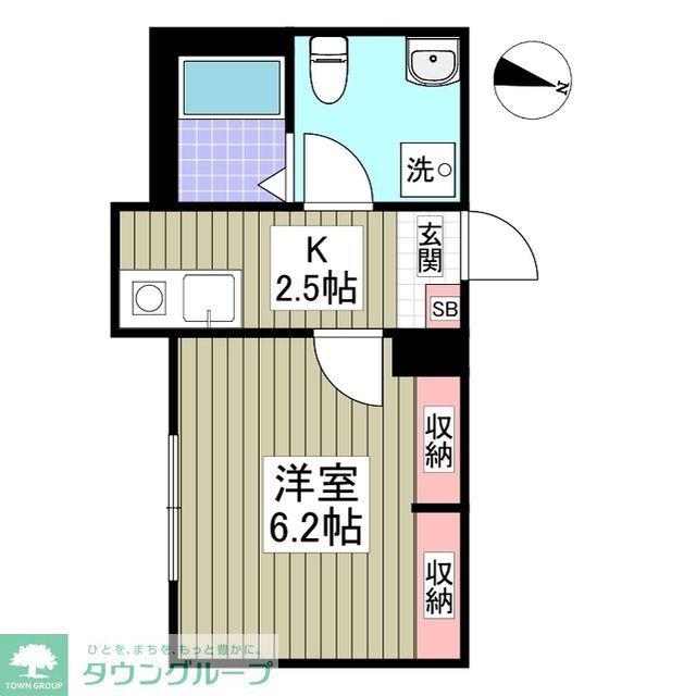 春の陽のアリア(1K/3階)の間取り写真