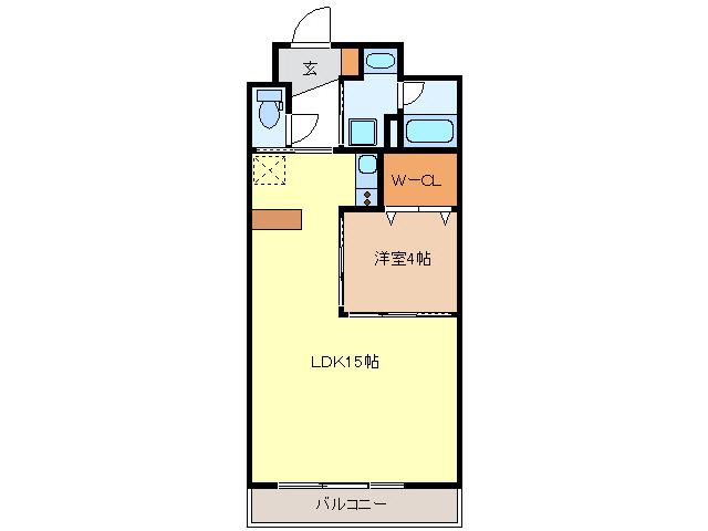 スクエア西丸之内(1LDK/5階)の間取り写真