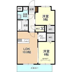 Y&MフレンドI(2LDK/4階)の間取り写真