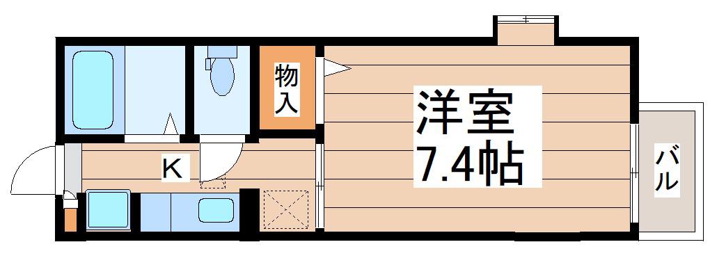 ハイツサークルエイト(1K/1階)の間取り写真
