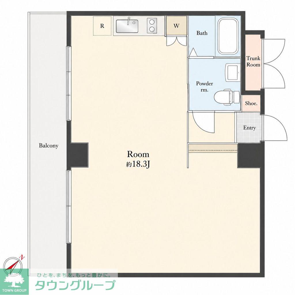 押上PARK SQUARE(ワンルーム/4階)の間取り写真