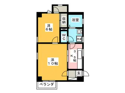ANDORIA-HASHIMA(2K/2階)の間取り写真