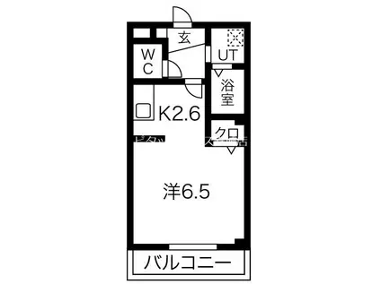 J・PRECIOUS(1K/3階)の間取り写真