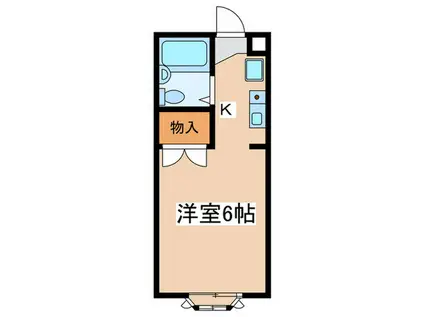 ゆりかごハイツ(1K/2階)の間取り写真