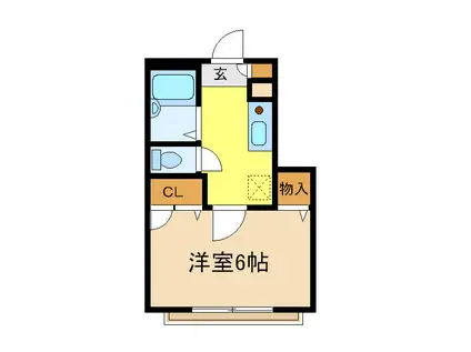 シャーメゾン南砂(1K/1階)の間取り写真