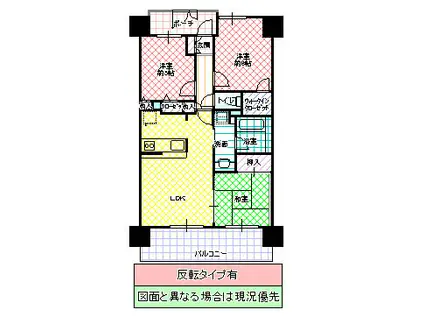 レヴィールガーデンつくばみらい平(3LDK/8階)の間取り写真