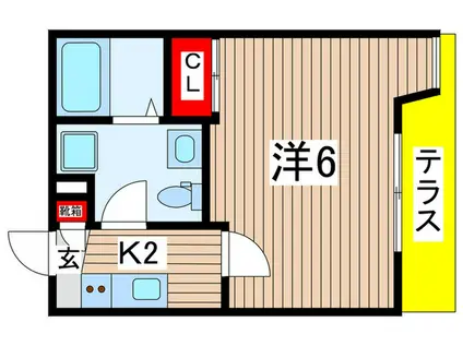 湊町3丁目工事(1K/1階)の間取り写真