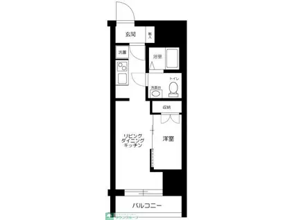 ROXIS日暮里(1LDK/3階)の間取り写真