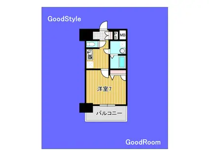 エスリード大須観音プリモ(1K/4階)の間取り写真