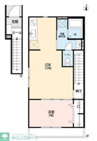 リーブルファイン柏高田(1LDK/2階)の間取り写真