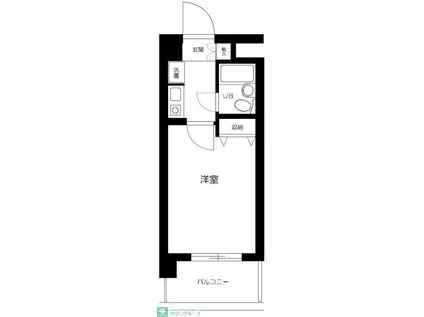 ア・ヴェーラ並木(1K/3階)の間取り写真