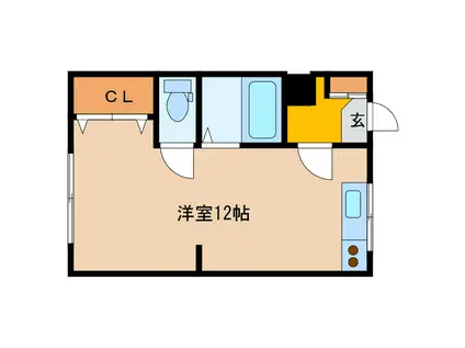 JEWEL HOKUEI(ワンルーム/2階)の間取り写真