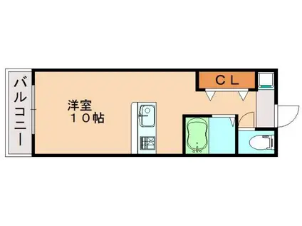 コーポM&T(ワンルーム/1階)の間取り写真