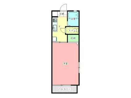 スカイハイツ(1K/1階)の間取り写真