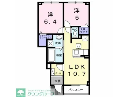 マーナ リエール(2LDK/1階)の間取り写真