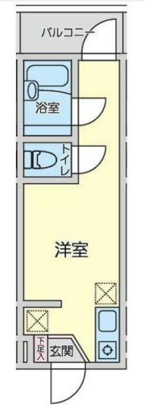 小田5丁目アパート(ワンルーム/3階)の間取り写真