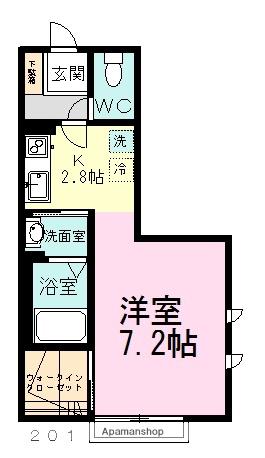 M・SEASON日大前(1K/2階)の間取り写真
