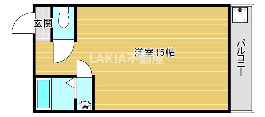 ツワイアクト88(ワンルーム/1階)の間取り写真