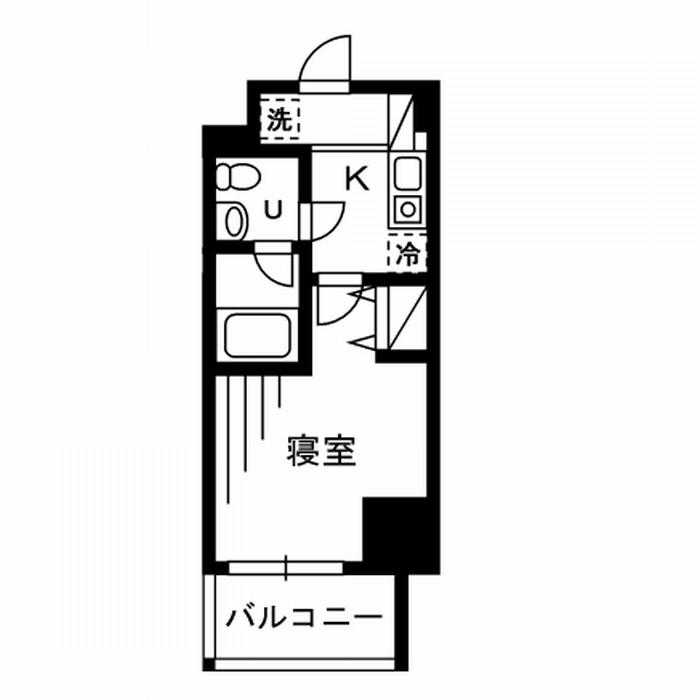 プライムアーバン川口(1K/10階)の間取り写真