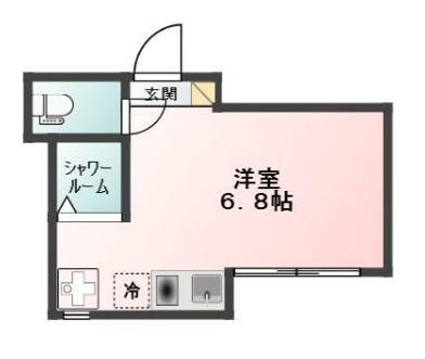 GLANZ千住寿町(ワンルーム/1階)の間取り写真